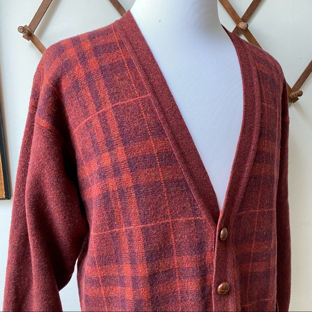Burberry Nova Check Lambswool Cardigan - Picture 9 of 14
